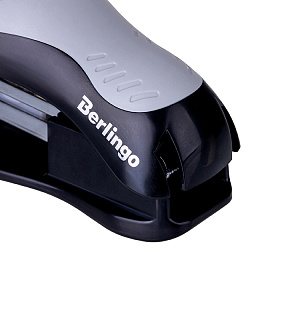 Мини-степлер №24/6, 26/6 Berlingo "Office Soft" до 15л., черный