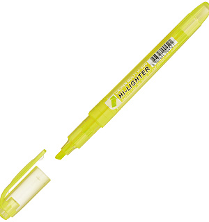 Текстовыделитель Crown "Multi Hi-Lighter" желтый, 1-4мм