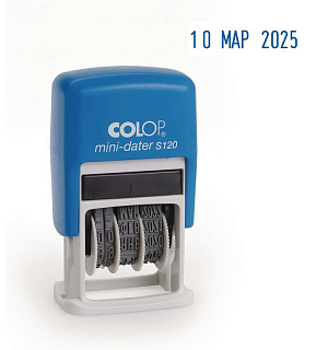 Датер автоматический мини S120 шрифт 3,8мм месяц букв.(аналог 4810)Colop
