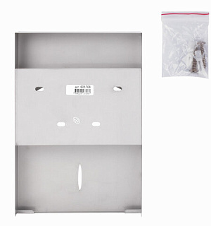 Диспенсер для покрытий на унитаз LAIMA PROFESSIONAL INOX, 1/4 сложения, нержавеющая сталь, матовый, 605704