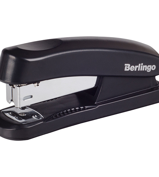 Степлер №24/6, 26/6 Berlingo "Universal" до 30л., пластиковый корпус, черный