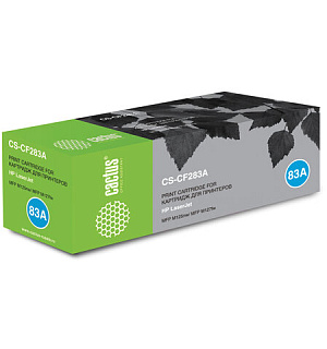 Картридж лазерный CACTUS (CS-CF283A) для HP LaserJet Pro M125/M201/M127/M225, ресурс 1500 стр.