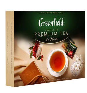 Подарочный набор чая Greenfield, 30 видов, 120 фольг. пакетиков, картонная коробка
