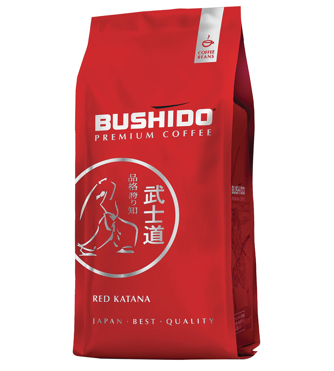 Кофе в зернах BUSHIDO "Red Katana", натуральный, 1000 г, 100% арабика, вакуумная упаковка, BU10004007