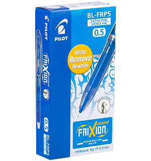 Ручка гелевая стираемая Pilot "Frixion Point" синяя, 0,5мм