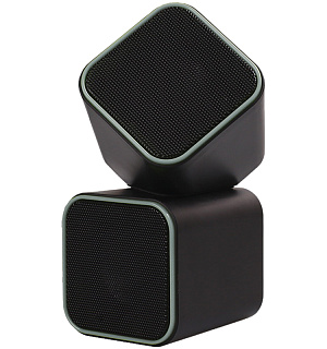 Колонки Smartbuy CUTE, 2*3,W, питание от USB, серый, черный