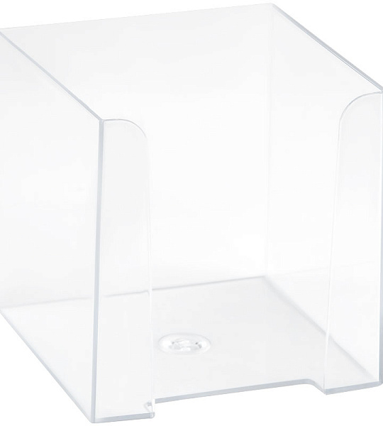 Подставка для бумажного блока СТАММ, 9*9*9, прозрачный