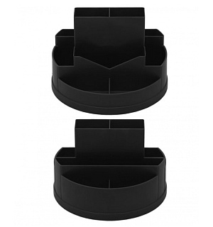 Настольная подставка СТАММ "Сити", вращающаяся, черный