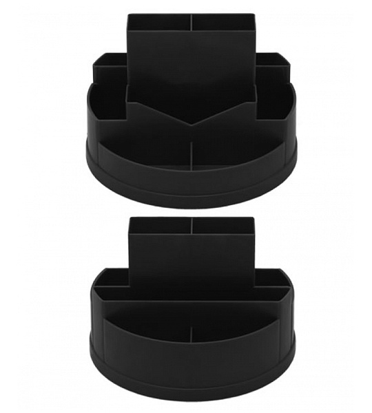 Настольная подставка СТАММ "Сити", вращающаяся, черный