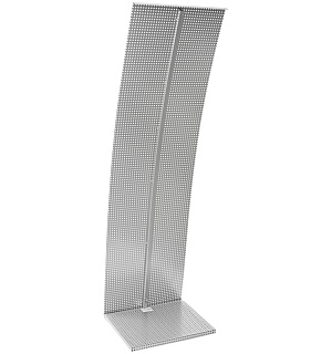 Стойка напольная для рекламных материалов Officespace "Парус", 160*45*36см, без лотков, хром