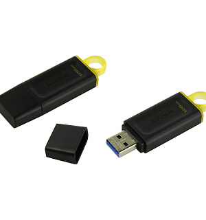 Память Kingston "Exodia" 128GB, USB 3.2 Flash Drive, черный