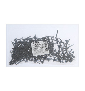 Саморезы гипсокартон-дерево ТУНДРА krep 3.5x25 мм, фосфатированные, 200 шт.