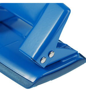 Дырокол Berlingo "Power TX" 10л., металлический, с линейкой, синий