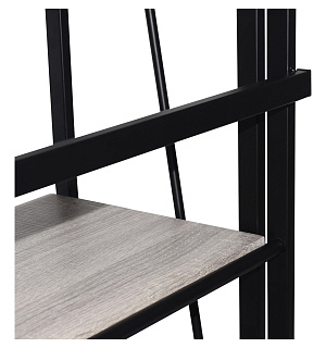 Стеллаж на металлокаркасе BRABIX "LOFT SH-001", 600х300х1250 мм, складной, цвет дуб антик, 641229