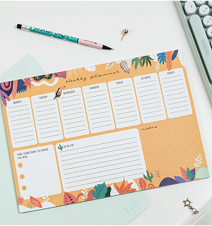 Планер на неделю MESHU 297*210мм (А4), 30л., "Bright life", на склейке