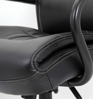 Кресло офисное BRABIX PREMIUM "Heavy Duty HD-004", НАГРУЗКА до 200 кг, экокожа, черное, 531942