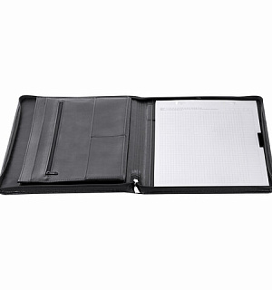 Папка из кожзаменителя на молнии "Лидер", 123Н