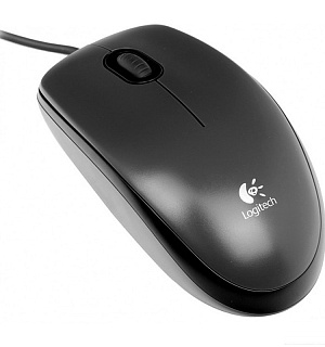 Мышь Logitech M100 Dark Mouse USB серый