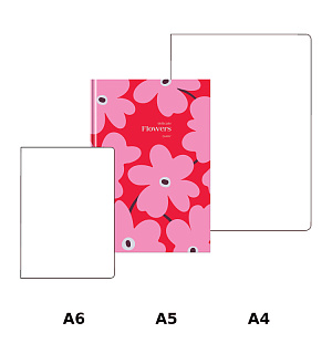 Ежедневник недатированный А5, 160л., 7БЦ BG "Flowers", глянцевая ламинация