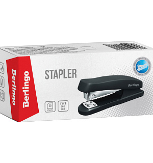 Степлер №24/6, 26/6 Berlingo "Universal" до 30л., пластиковый корпус, черный