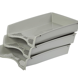 Лоток для бумаг Attache Офис Класс серый