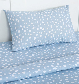 Постельное белье "Этель" 1,5 сп Soft blue 143х215 см, 150х214 см, 50х70 см -1 шт, 100% хл, бязь