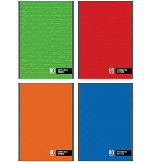 Блокнот А5 80л. на скрепке ArtSpace "Моноколор. Офис"