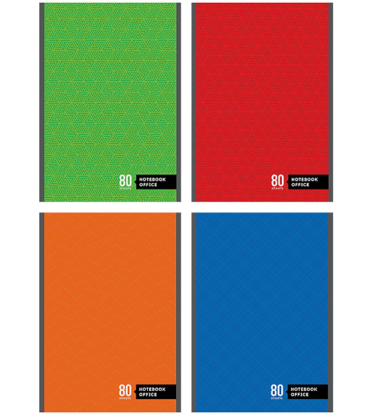 Блокнот А5 80л. на скрепке ArtSpace "Моноколор. Офис"