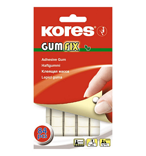 Клейкая лента -масса KORES Gum Fix удаляемая 84 шт/уп 31600