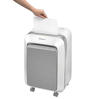 Уничтожитель (шредер) FELLOWES LX211, 5 уровень секретности, 2x12 мм, 15 листов, 23 л, белый, FS-50503