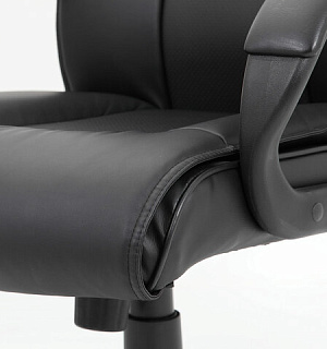 Кресло офисное BRABIX PREMIUM "Work EX-513", экокожа, черное, 531943
