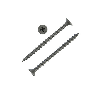 Саморез по дереву, 3.5х55 мм, оксид, крупный шаг, 15 кг