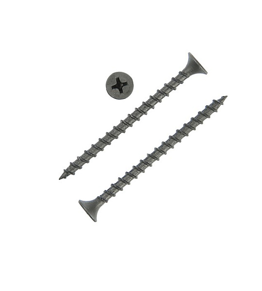 Саморез по дереву, 3.5х55 мм, оксид, крупный шаг, 15 кг