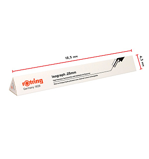 Изограф Rotring 0,25мм, пластиковый корпус