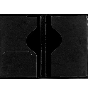 Обложка для паспорта OfficeSpace "Герб", кожзам, черный