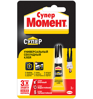Клей Момент "Супер", 3г, блистер, шоу-бокс