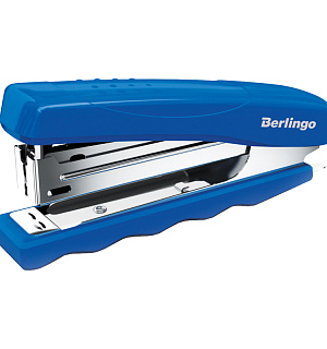 Степлер №10 Berlingo "Comfort" до 16л., пластиковый корпус, синий
