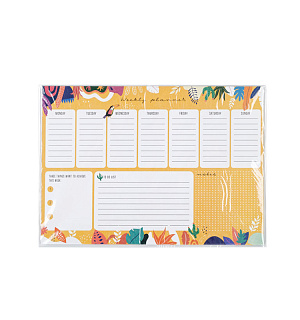 Планер на неделю MESHU 297*210мм (А4), 30л., "Bright life", на склейке