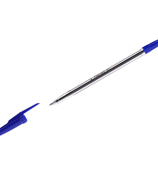 Ручка шариковая Corvina "51 Classic" синяя, 1,0мм, прозрачный корпус