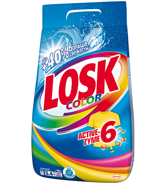 Порошок для машинной стирки Losk "Color", 5,4кг