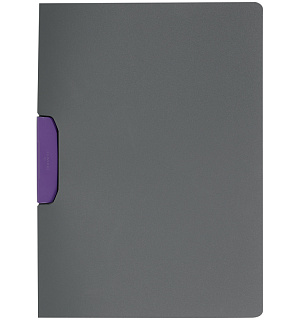 Папка с клипом Durable "Duraswing color", А4, до 30 листов, графит-фиолетовая