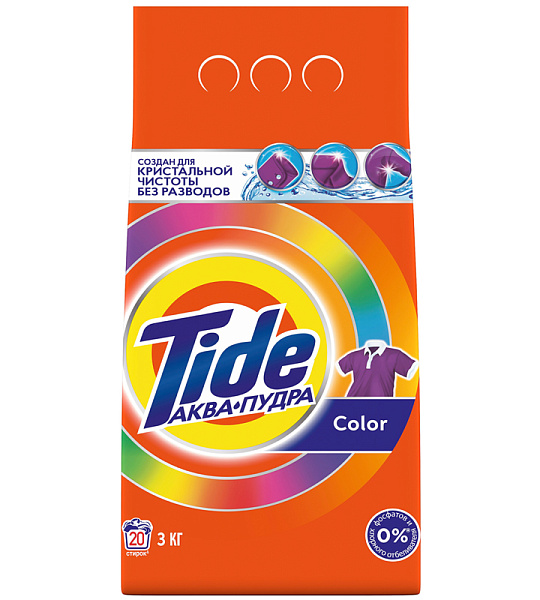 Порошок для машинной стирки Tide "Color", 3кг