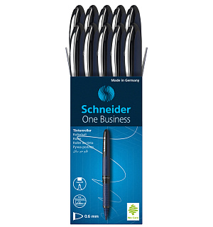 Ручка-роллер Schneider "One Business" черная, 0,8мм, одноразовая