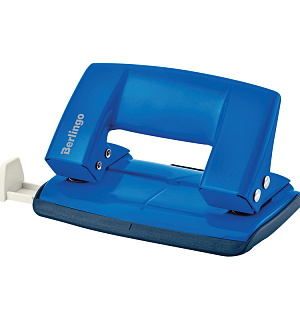 Дырокол Berlingo "Power TX" 10л., металлический, с линейкой, синий