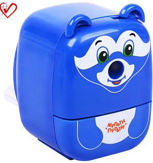 Точилка механическая Мульти-Пульти "Енот", пласт. корпус, инд. упаковка