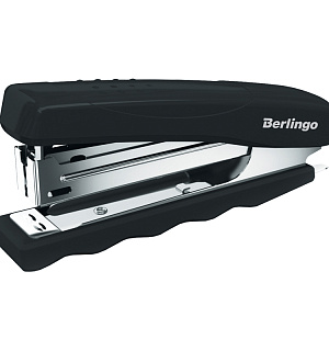 Степлер №10 Berlingo "Comfort" до 16л., пластиковый корпус, черный