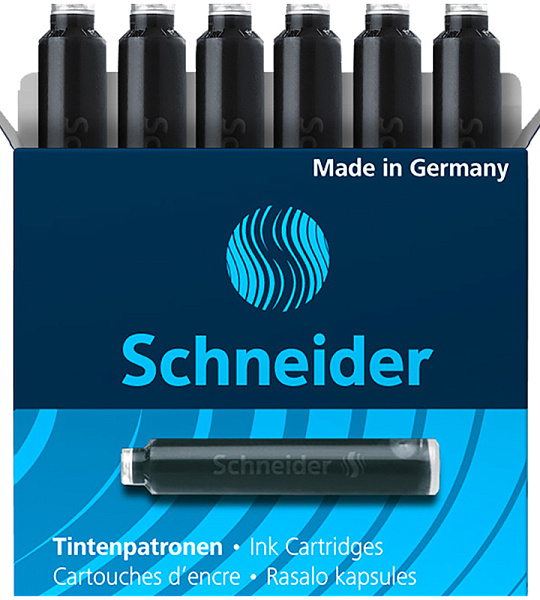 Картриджи чернильные Schneider черные, 6шт., картонная коробка