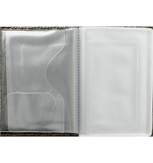 Бумажник водителя OfficeSpace иск. кожа, коричневый, крокодил