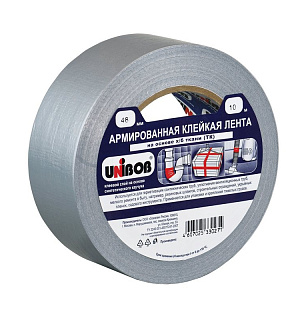 Клейкая лента армированная UNIBOB 48мм х 10м, серая