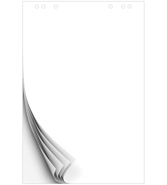 Блокнот для флипчарта OfficeSpace 67,5*98см, 10л., белый, 80г/м2